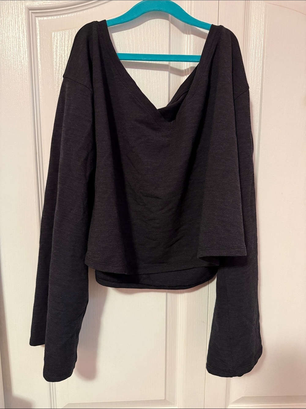 lululemon athletica Black Cropped Long-Sleeve Top-Show Your Depth Long Sleeve - Picture 6 of 8